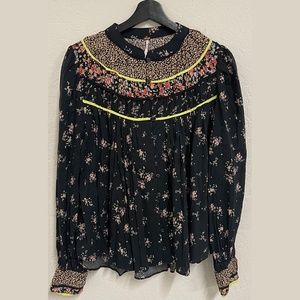 Free People, Black Blouse, Small